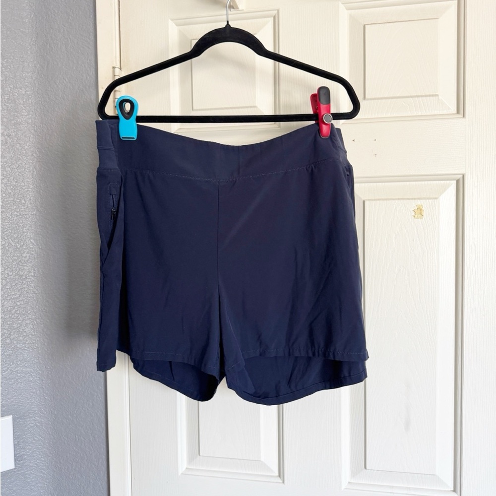 Athleta Dark Blue Athletic Shorts Size 20 (Plus Size)